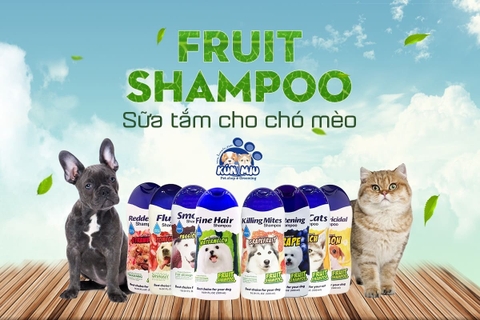 Sữa tắm cho chó mèo Fruit Shampoo 500ml