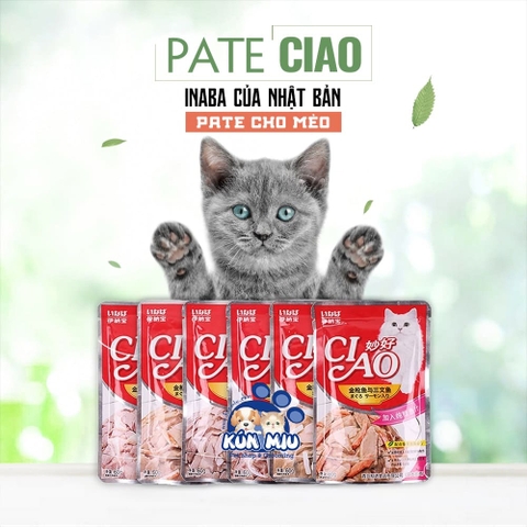 Pate cho mèo Ciao 60gr - Hãng INABA xuất xứ Nhật Bản