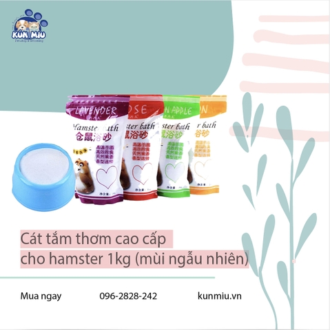 Cát tắm thơm cao cấp cho hamster 1kg (mùi ngẫu nhiên)