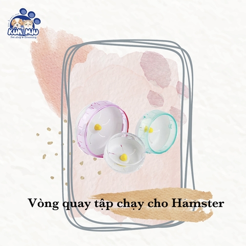 Vòng quay tập chạy cho Hamster (màu ngẫu nhiên)