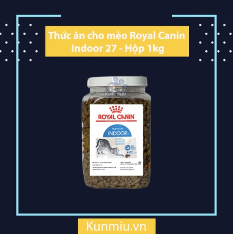 Thức ăn cho mèo Royal Canin Indoor 27 - Hộp 1kg