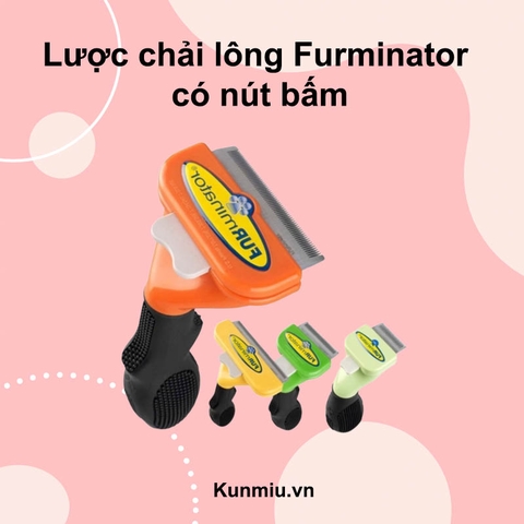 Lược chải lông Furminator có nút bấm