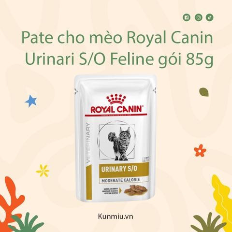 Pate cho mèo Royal canin Urinari S/O Feline gói 85g