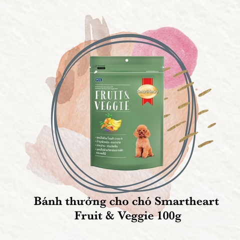 Bánh thưởng cho chó Smartheart Fruit & Veggie 100g