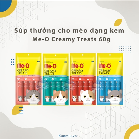 Súp thưởng cho mèo dạng kem Me-O Creamy Treats 60g