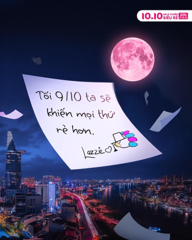 THƯ THÁCH ĐẤU: 20H NGÀY 9 THÁNG 10 TẠI APP LAZADA
