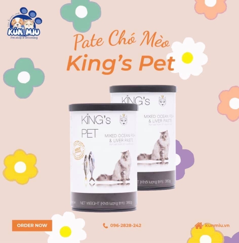 Pate chó mèo King’s Pet 380g