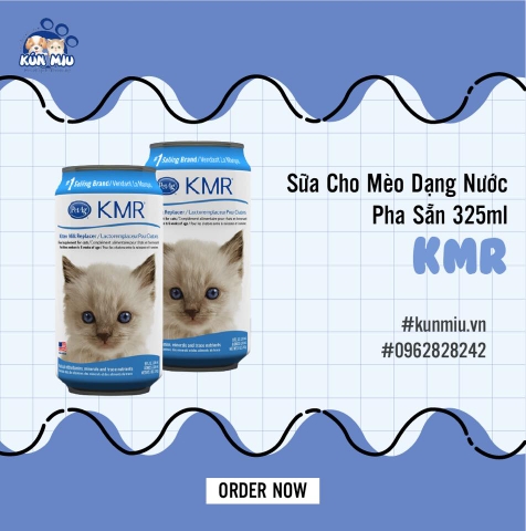 Sữa cho mèo KMR dạng nước pha sẵn 325ml