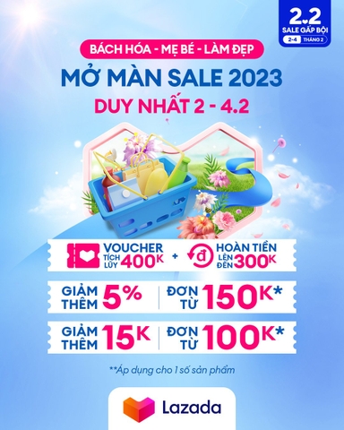 LAZADA MỞ MÀN SALE 2023 