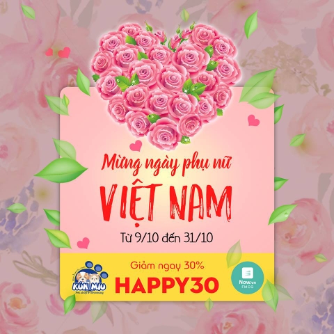 MỪNG NGÀY PHỤ NỮ VIỆT NAM - GIẢM NGAY 30% GIÁ TRỊ ĐƠN HÀNG + FREE SHIP