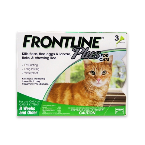 Thuốc nhỏ rận cho mèo Frontline Plus 