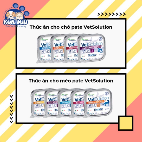 Thức ăn cho chó mèo Pate Monge Vet Solution