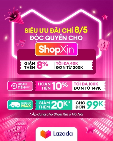 LAZADA SIÊU ƯU ĐÃI ĐỘC QUYỀN CHO KÚN MIU