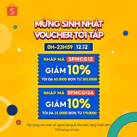 VOUCHER TỚI TẤP MỪNG SINH NHẬT SHOPEE