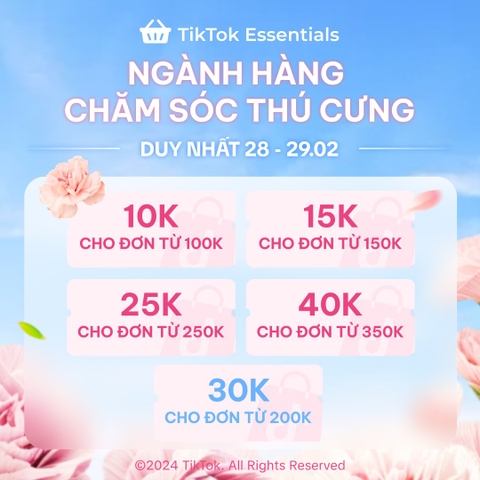 TIKTOK SALE LỚN DUY NHẤT 28 - 29/2