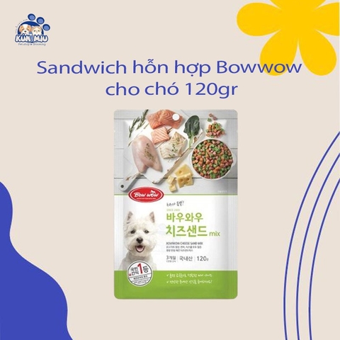 Sandwich hỗn hợp Bowwow cho chó 120gr