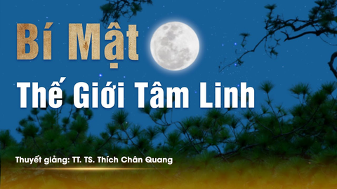 BÍ MẬT VỀ THẾ GIỚI TÂM LINH- TT. TS Thích Chân Quang (Trích bài giảng THẾ GIỚI NGƯỜI CÕI ÂM tại Chùa Viên Quang- Nam Đàn, Nghệ An, 07/04/2019)