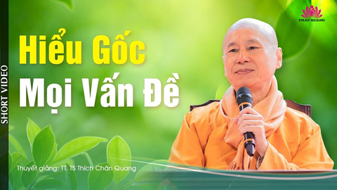 HIỂU GỐC MỌI VẤN ĐỀ- TT. TS. Thích Chân Quang (Trích bài giảng 