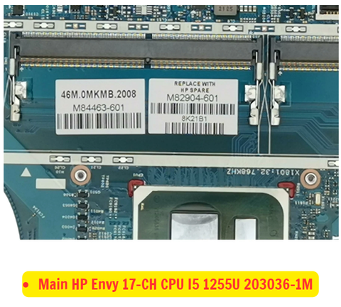 Khe RAM DDR4 DDR5 Trên Main HP Envy 17-CH 203036-1M