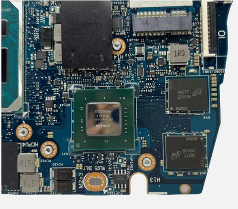 Chip đồ họa NVIDIA GeForce MX350 và khe RAM DDR4 trên Main Dell Inspiron 3510 3511 hỗ trợ nâng cấp 32GB