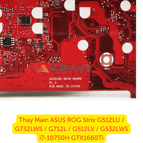 Main ASUS ROG Strix G512LV CPU i7-10750H GTX1660Ti chính hãng