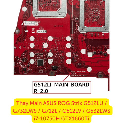Mainboard ASUS ROG Strix G532LWS i7-10750H GTX1660Ti bảo hành dài hạn