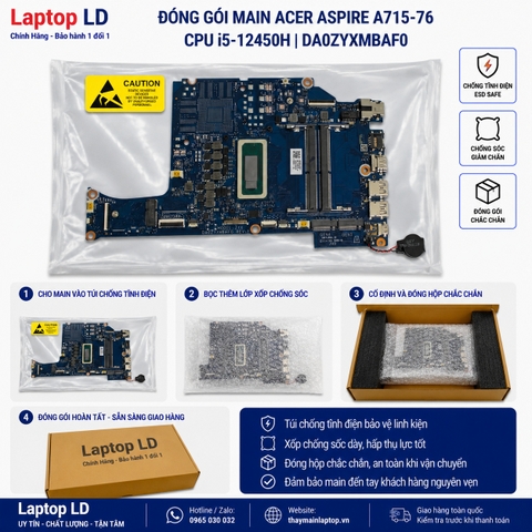 Bo mạch chủ Acer Aspire A715-76 CPU i5-12450H