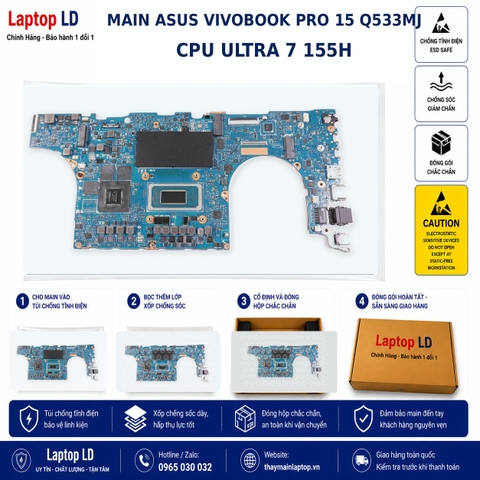 Bo mạch chủ Asus Vivobook Pro 15 Q533MJ CPU Ultra 7 155H