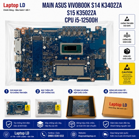 Bo mạch chủ Asus Vivobook S14 K3402ZA S15 K3502ZA CPU i5-12500H