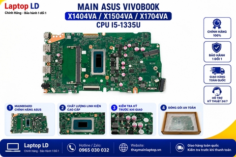Bo mạch chủ Asus Vivobook X1404VA X1504VA X1704VA CPU i5-1335U