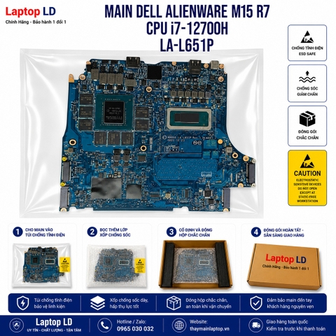 Bo mạch chủ Dell Alienware M15 R7 CPU i7-12700H