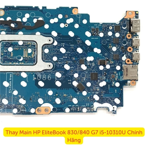 Các cổng kết nối trên main HP EliteBook gồm USB-C HDMI và cổng nguồn