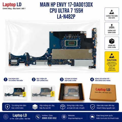 Bo mạch chủ HP Envy 17-da0013dx CPU Ultra 7 155H