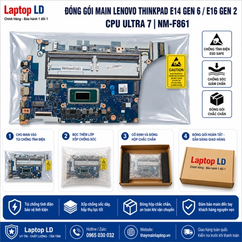 Bo mạch chủ Lenovo ThinkPad E14 Gen 6 E16 Gen 2 CPU Ultra 7
