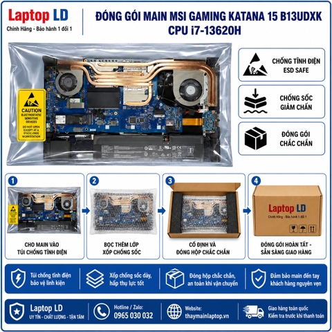 Bo mạch chủ MSI Gaming Katana 15 B13UDXK CPU i7-13620H