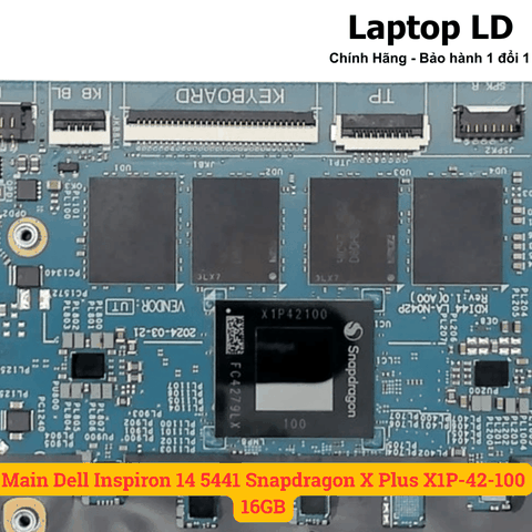 CPU Snapdragon X Plus gắn trên main laptop Dell Inspiron 14 5441