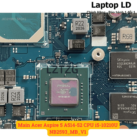 Card đồ họa trên Main laptop Acer Aspire 5 A514-52
