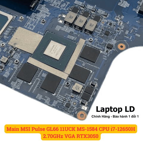 Card đồ họa NVIDIA GeForce RTX 3050 trên main MSI Pulse GL66 11UCK