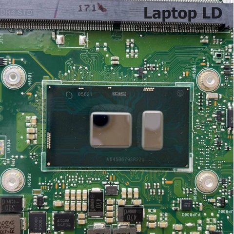 Khu vực chipset và CPU i5-7200U trên main Asus Zenbook UX410UA / UX401UQ