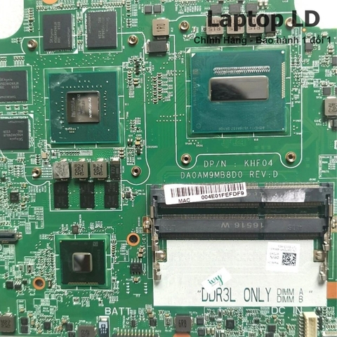 Khu vực chipset và CPU trên main Dell Inspiron 7557 / 7559 CPU i7-4720HQ DA0AM9MB8