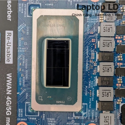 Khu vực chipset và CPU trên main Dell Precision 3591 M16 R2 CPU Ultra 7 165H 223092-1