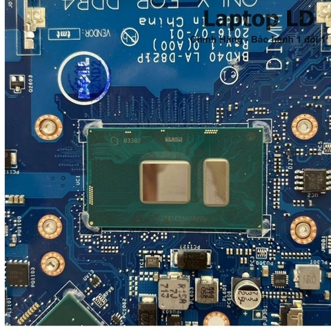 Khu vực chipset và CPU trên main Dell Vostro 14 5468 CPU i5-7200U LA-D821P