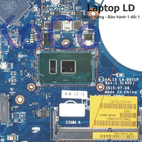 Khu vực chipset và CPU i5-6200U trên main Dell Vostro 3459 / 5459 / 3559 / 5559 LA-D071P