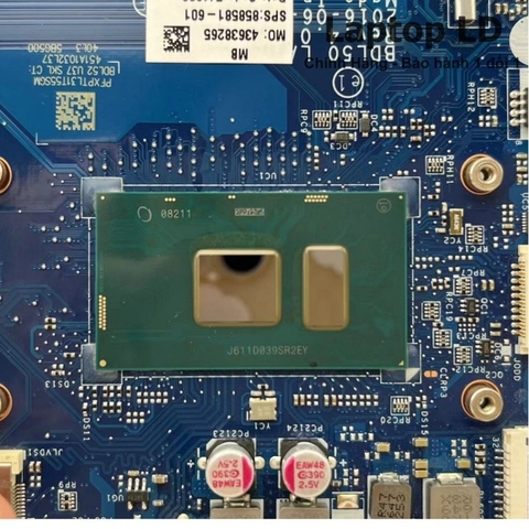Khu vực chipset và CPU trên main HP 15-AY / 250 G5 CPU i5-6200U LA-D704P