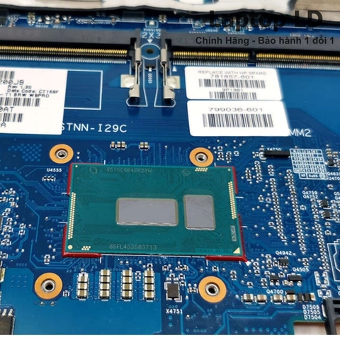 Khu vực chipset và CPU i5-5300U trên main HP EliteBook 820 G2 6050A2635701