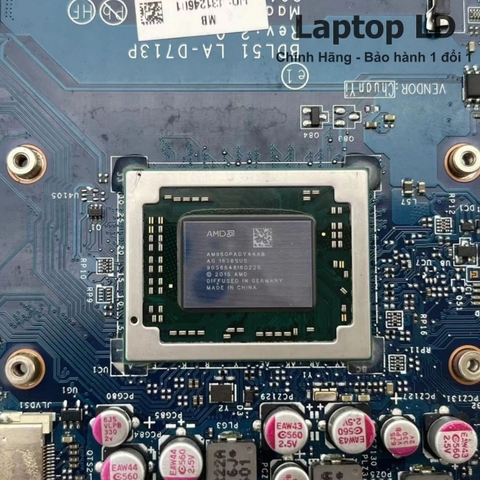 Khu vực chipset và CPU AMD A10-9600P trên main HP Pavilion 15-BA LA-D713P
