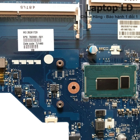 Khu vực chipset và CPU trên main HP Pavilion 15-R / 250 G3 CPU I5-4210U LA-A992P