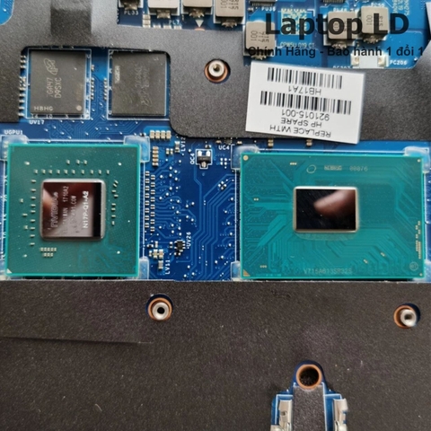 Khu vực chipset và CPU i7-7700HQ trên main HP Zbook Studio 15 G4 LA-E251P