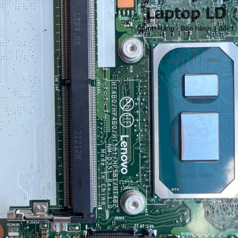 Khu vực chipset và CPU trên main Lenovo ThinkPad P14s Gen 1 / P15s Gen 1 CPU i7-1165G7 16G NM-D351