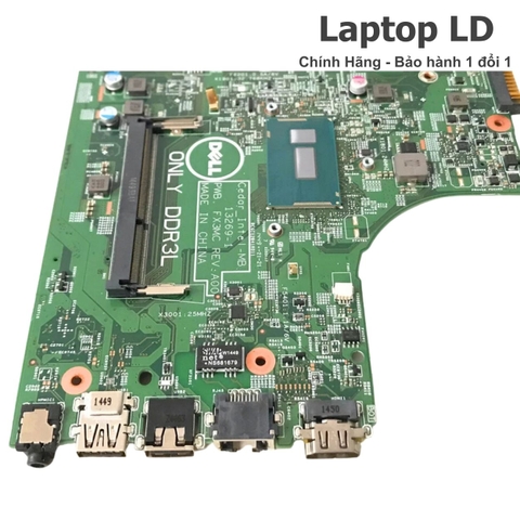 Các cổng kết nối trên main Dell Inspiron 3443 gồm USB HDMI LAN và nguồn